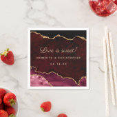 Bourgogne Agaat bruiloft Servet (Insitu)