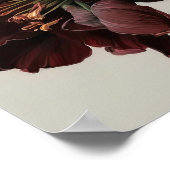 Bourgogne Amaryllis Bloemenkunst Print Poster (Hoek)
