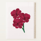  Bourgogne Anemone Bloemen - Adem, Geloof Planner (Achterkant)