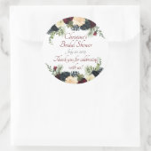 Bourgogne, Autocollants Floraux de la Marine - Mer (Sac)