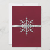 Bourgogne aux flocons de neige Invitation de maria (Devant)