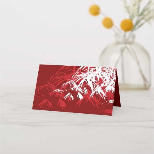 Bourgogne Bamboe vertrekt dubbelzijdig Chinees huw (Achterkant)