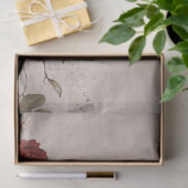 Bourgogne & Beige, Rozen Bloemen, Shabby Chic Tissuepapier (Geschenk)