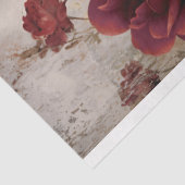 Bourgogne & Beige, Rozen Bloemen, Shabby Chic Tissuepapier (Detail)