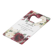 Bourgogne blanc ivoire vert Floral Vert Mariage Fa (Devant Angle)