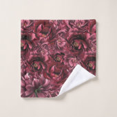 Bourgogne Bloem Elegantie Bad Handdoek (Wasdoekje)