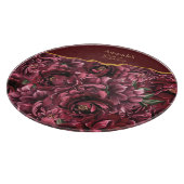 Bourgogne Bloem Elegantie met Gouden Accent Snijplank (Hoek)