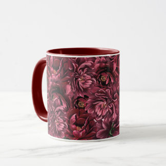 Bourgogne Bloem Elegantie Mok