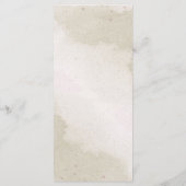 Bourgogne bloemen groen bruiloft menu (Achterkant)