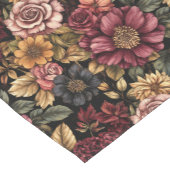 Bourgogne bloemmotief korte tafelloper (Hoek)