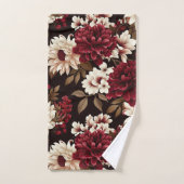Bourgogne Bloom Bloemen Bad Handdoek (Handdoek)