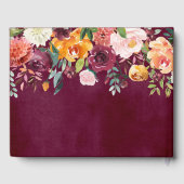 Bourgogne Blush | Bloemenfeest Gastenboek (Achterkant)