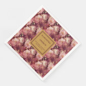 Bourgogne Blush en Goud Boho Trouwdoek Servetten (Hoek)