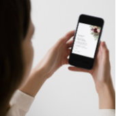 Bourgogne Blush Floral Winter Wedding Invitation