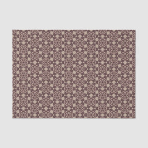 Bourgogne Bold Lace op Taupe Modern Prairie Folk Tissuepapier