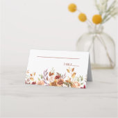 Bourgogne Burnt Sinaasappel Bloemen Bruiloft (Voorkant)