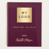 Bourgogne Business logo handtekening 2026 Planner (Voorkant)