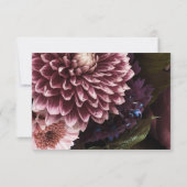 Bourgogne Cadre Floral Blanc Rose Or RSVP | (Dos)