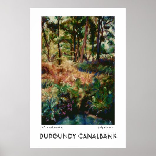 Bourgogne Canalbank Poster of Print (Voorkant)