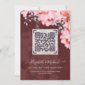 Bourgogne CODE QR DE NUMÉRISATION Faire-part de si (Devant)