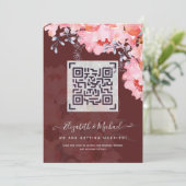 Bourgogne CODE QR DE NUMÉRISATION Faire-part de si (Debout devant)