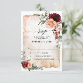 Bourgogne Corail Rose Pêche Eucalyptus RSVP (Debout devant)