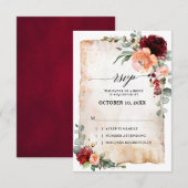 Bourgogne Corail Rose Pêche Eucalyptus RSVP (Devant / Derrière)