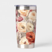 Bourgogne Cream Spring Flowers Geïsoleerde Drinkbeker (Rechts)