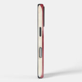 Bourgogne Crème Stripes Case-Mate iPhone Case (Achterkant / Rechts)