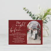 Bourgogne de nacht voor het repetitief diner kaart (Staand voorkant)