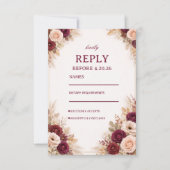 Bourgogne Élégance Florale Réponse (Devant)