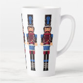 Bourgogne en Blue Nutcrackers met Drums Latte Mok (Rechts)