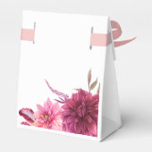 Bourgogne en Blush Autumn Herfst Pumpkin Birthday Bedankdoosjes (Achterkant)