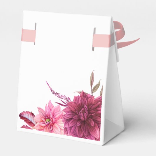 Bourgogne en Blush Autumn Herfst Pumpkin Birthday Bedankdoosjes (Achterkant)