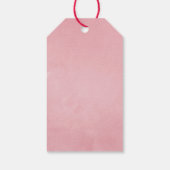 Bourgogne en Blush Autumn Herfst Pumpkin Birthday Cadeaulabel (Achterkant)