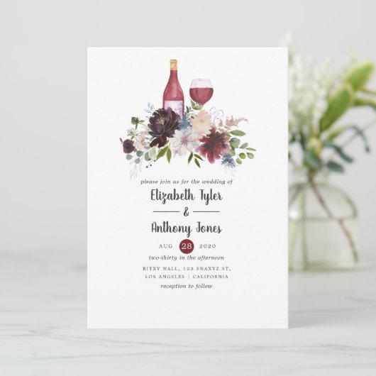 Bourgogne en Blush Wine met als platbinding Kaart (Staand voorkant)