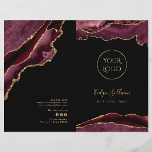 Bourgogne en Gold Agaat Service Menu Brochure