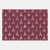 Bourgogne en Gold Paris Inpakpapier Vel (Voorkant 2)