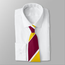 Bourgogne en goudbruin Regimental Stripe