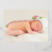 Bourgogne en goudflora Heilige Communie Folie Uitnodiging (Achterkant)