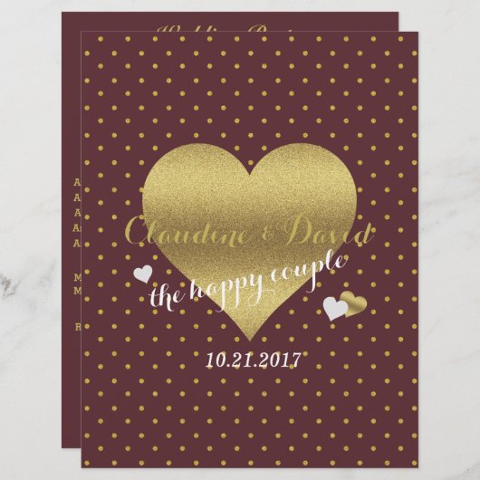 Bourgogne en goudpootfeest (Voorkant / Achterkant)