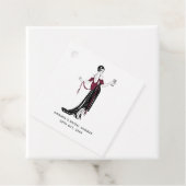 Bourgogne en goudwijn bedankjes labels (In situ)