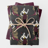 Bourgogne en goudwijnen Paris Wine Geëerd Inpakpapier Vel (In situ)