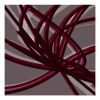 Bourgogne en grijze Abstracte ribbons | Schaduwen 