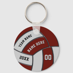 Bourgogne en grijze volleybalSleutelhangers person Sleutelhanger
