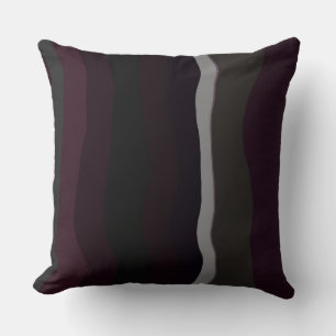 Bourgogne en Olive Wavey Stripes Kussen