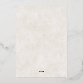 Bourgogne en roze bruine bruidsschat bruiloft folie uitnodiging (Achterkant)