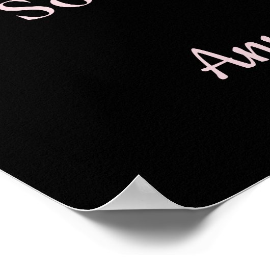 Bourgogne en roze Floral no Seating Plan Weddensch Poster (Hoek)