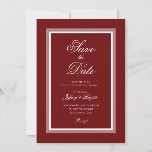 Bourgogne Enregistrer La Carte Date (Devant)