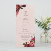 Bourgogne et Blush Programme Plat (Debout devant)